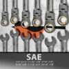 Flex Head Ratcheting Wrench Set[SAE]