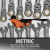 Flex Head Ratcheting Wrench Set[Metric]
