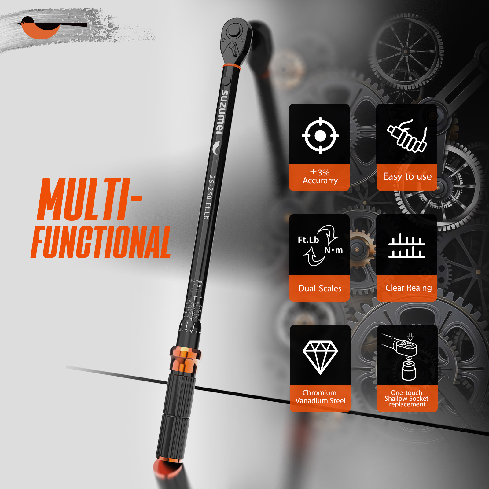 1/2 Torque Wrench[25-250FT.LB]