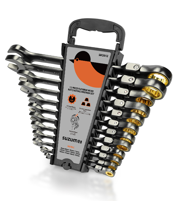 Flex Head Ratcheting Wrench Set[Metric]