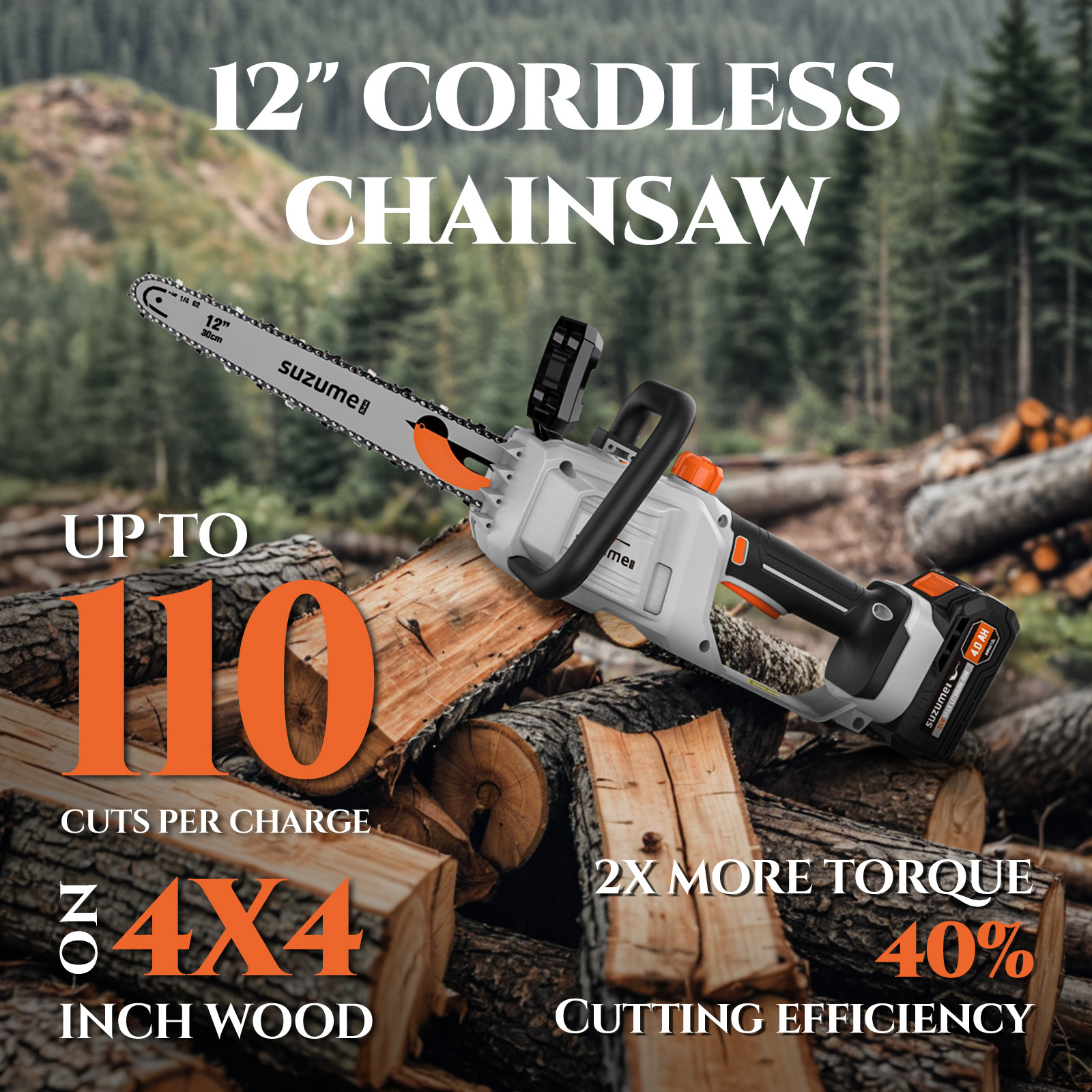 SUZUME 12” Power Chainsaw