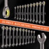 22-Piece Ratchet Wrenches Set (Metric & SAE )