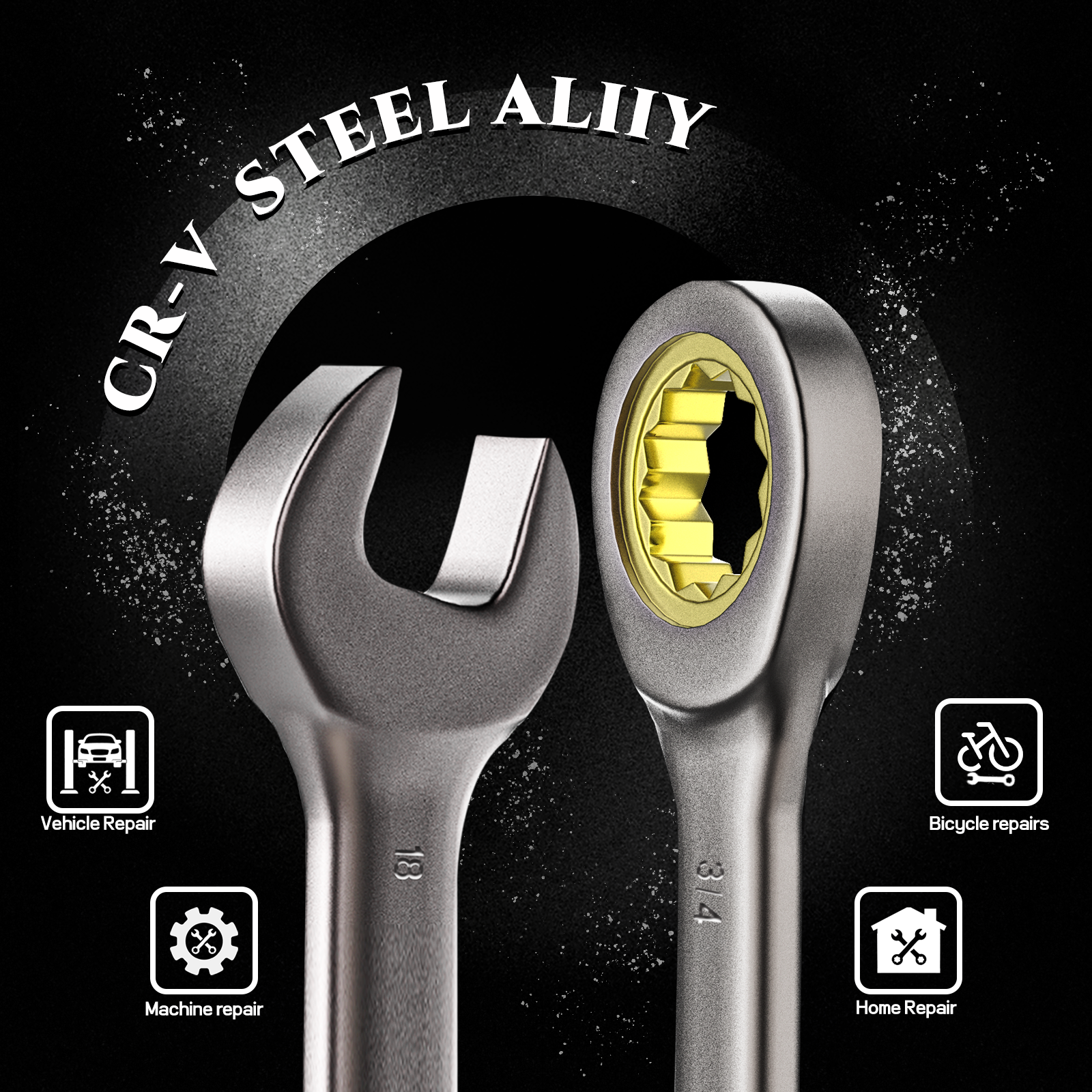 22-Piece Ratchet Wrenches Set (Metric & SAE )