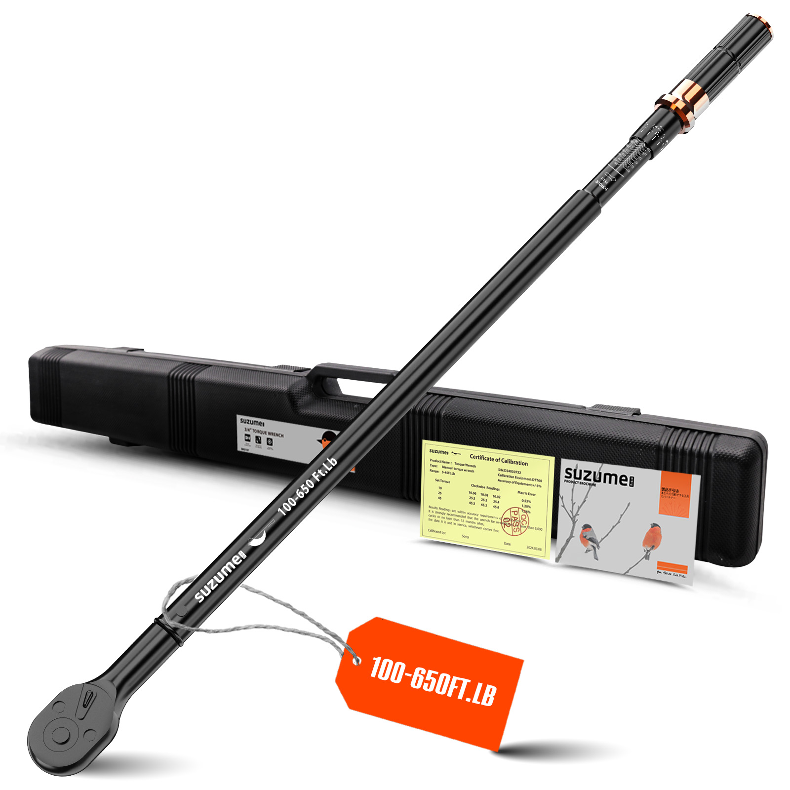 3/4 Torque Wrench (100-650 Ft.Lb/ 135.6-881.4 N.m)