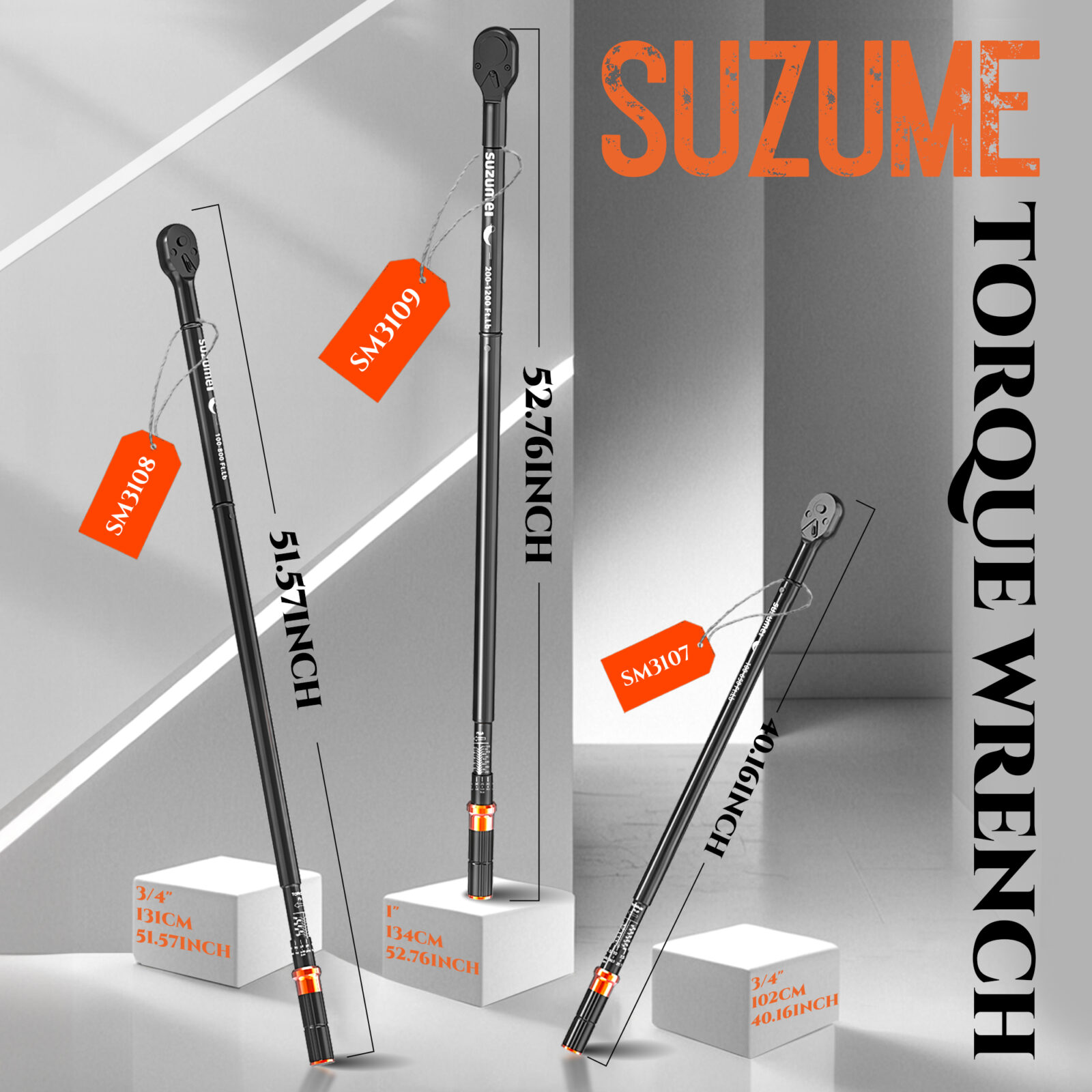 3/4 Torque Wrench (100-650 Ft.Lb/ 135.6-881.4 N.m)